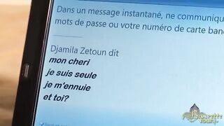 Izgató tinédzser arab picsa cidázza a pélót