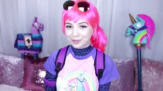 Fortnite cosplayes nőci cumizza a műfaszokat