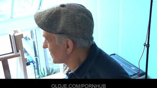 Oldje - Dupla idős hímvessző a zsenge csajnak
