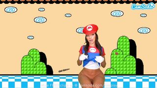 Sisi Rose óriási fenekű cosplayje super mario makerben vagina squirt órással
