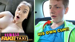 Lady Gang megőrül a méretes faszú fiatal pov szopásán a taxisban