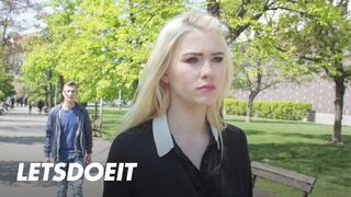 Bűbájos lengyel világos szőke Misha Cross cidázza a külföldi vastag fazt külföldön és jól meglovagolja