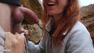 Nyilvános oboázás és gyors dugás a strandon pov-ban